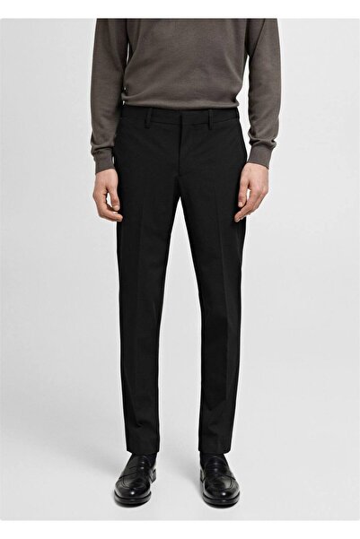 MANGO Man Süper slim fit streç kumaştan kumaş pantolon