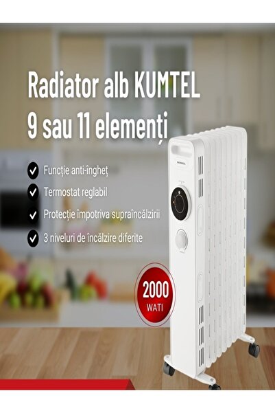 HARLEM Electric oil heater With thermostat, Power 2300W, 3 temperature settin...