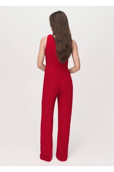 MANGO Woman Drape asimetrik uzun tulum