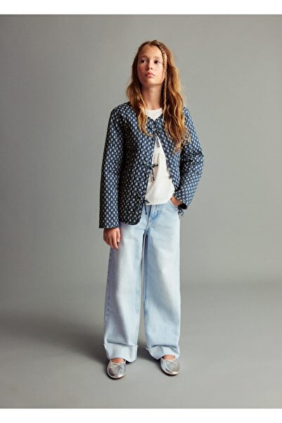 MANGO Kids Paçaları kıvrık wideleg jean