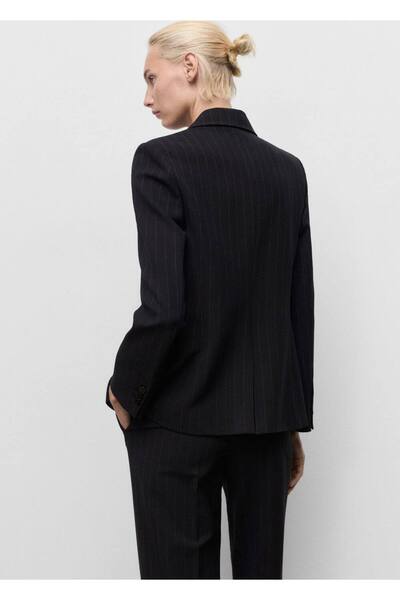MANGO Woman Düz kesim blazer ceket