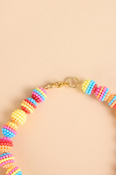 BEAD COLLAR İSİMLİ RENKLİ BONCUKLU KEDİ KÖPEK TASMASI / KOLYE AKSESUARI