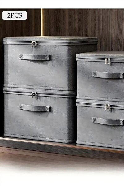 fun zone 2 قطعة من أكياس التخزين الكبيرة، صناديق تخزين الملابس مع غطاء بسحاب ...