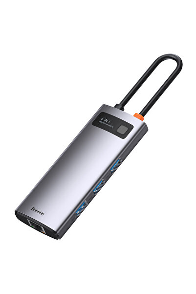 Baseus Metal Gleam Series 6in1 Type-c Hub Adaptör Çoklayıcı Cahub-cw0g