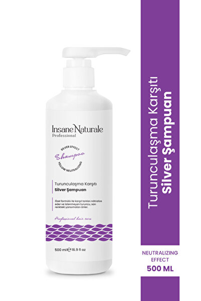 Insane Naturale Turunculaşma Karşıtı Mor Şampuan (Silver Şampuan) 500 ml