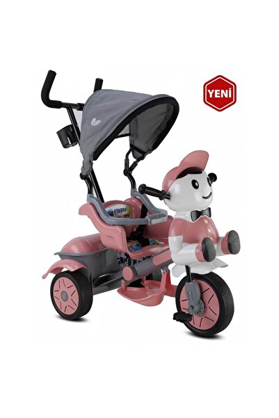 BabyHope 125 Yupi Panda Üçteker Çocuk Bisiklet 3 Teker Müzikli