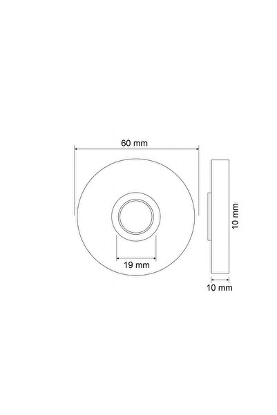 ALGATEC Paslanmaz Tek Kontak Zil Butonu