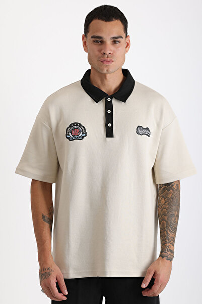 EGHO مزدوجة بايك النسيج مخصص التطريز مفصلة مريحة يموت الرجال بولو الرقبة تي ش...