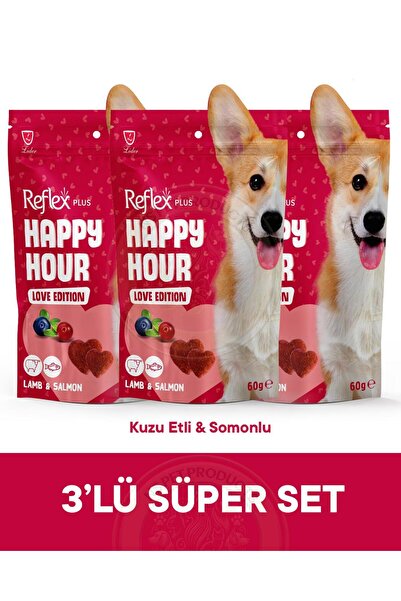 Reflex Happy Hour Love Edition Köpek Ödül Maması 3lü Fırsat 3x60gr