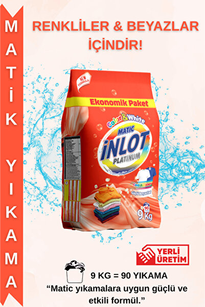 İNLOTMATİC İnlotmatic Beyazlar Ve Renkliler Için 9 Kg Çamaşır Deterjanı/ Toz ...