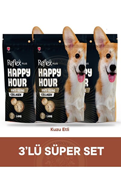 Reflex Happy Hour Anti-Aging Collagen Köpek Ödül Maması 3lü Fırsat 3x60gr