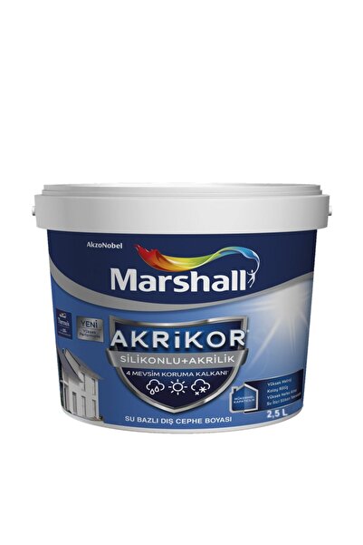 Marshall Akrikor Silikonlu + Akrilik Boya G1 2,5 Lt. (3,5 Kg)