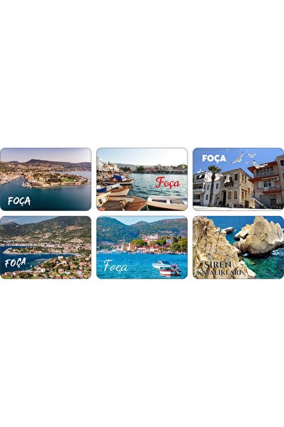 Photo Garage Buzdolabı Magneti - Foça - Ahşap Magnet Ege Bölgesi