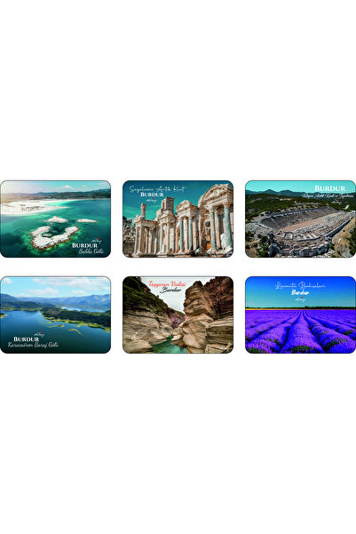 Photo Garage Buzdolabı Magneti - Burdur- Ahşap Magnet Akdeniz Bölgesi