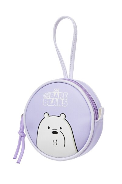 Miniso We Bare Bears Lisanslı Mini Bozuk Para Çantası (Mor)
