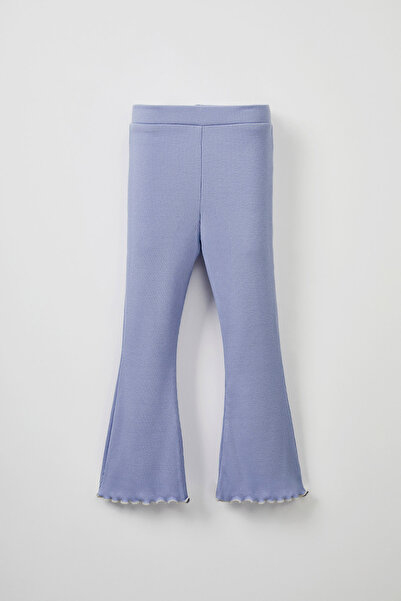 Marvy Blue Ribbed Tshirt - Leggings Set