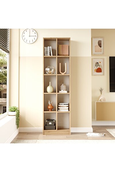 Yurupa Oscer Geniş Kitaplık 10 Raflı 180cm Sepet OSC1-S