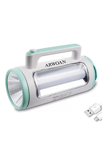 ARWOAN Silver Toss Şarjlı El Feneri Işıldak 54 LED ST-6691
