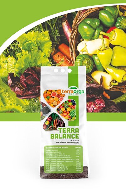 TerraOrga Terra Balance 5 Kg 18-18-18 Te Npk Gübresi Harmanlanmış Ec Fertilizer