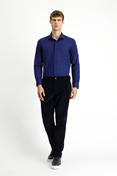 Kiğılı Regular Fit Likralı Pileli Kadife Pantolon