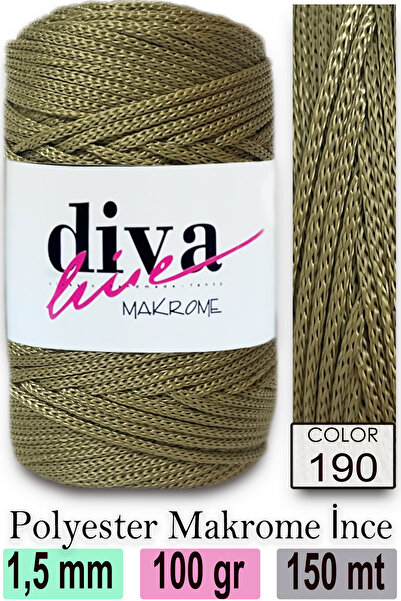 Diva İplik Діва Макроме Іпі 190