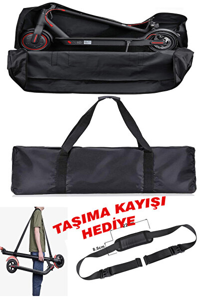 Genel Markalar Elektrikli Scooter Taşıma Çantası Su Geçirmez Scooter Koruma Kılıfı Omuz Askılı Elde Taşıma Çantası