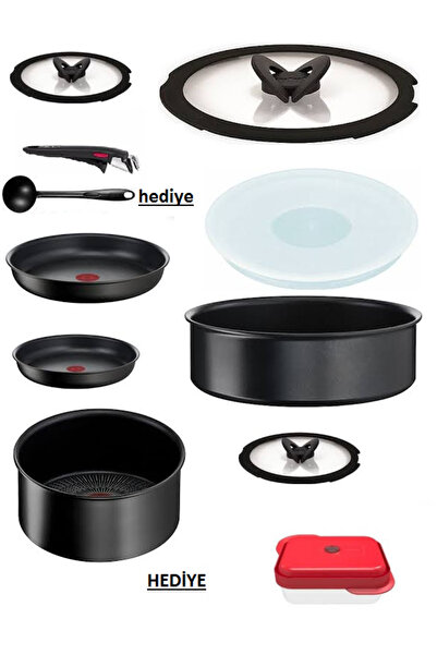 TEFAL Titanyum 6X İndüksiyon Tabanlı Mix Tava Ve Tencere Set