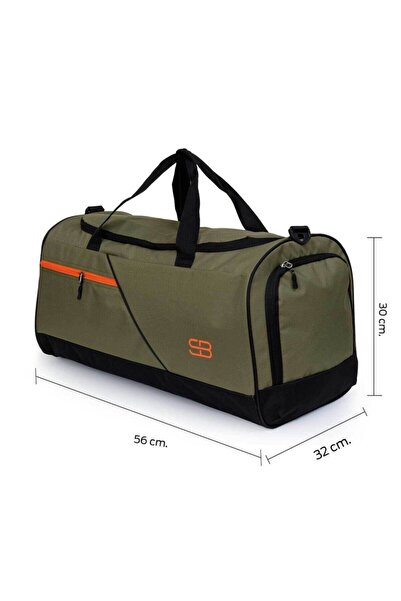 Solo Bag Large Size Unisex Khaki Sports Fitness And Travel Bag With Shoe Compartment Thermos