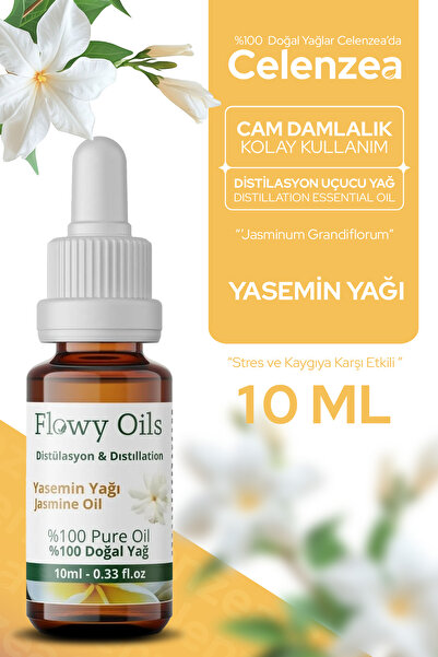 Celenzea Yasemin Yağı %100 Doğal Bitkisel Uçucu Yağ Jasmine Oil 10ml