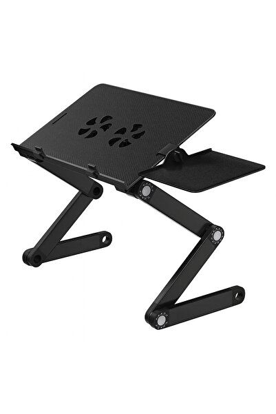 ROHS Aluminum height-adjustable laptop table, table with double ventilation system