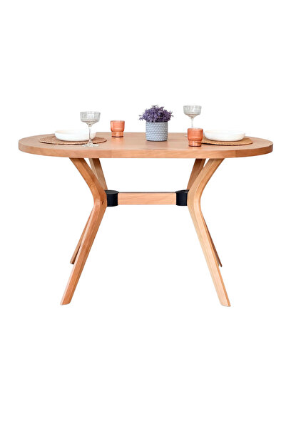 Woodenbend Leny Ahşap Masa Sandalye Takımı 80x130 cm | Benchli | 2 Sandalyeli | İskandinav Bohem Tarz