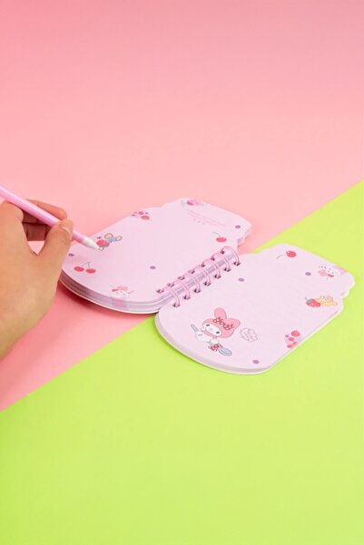 Miniso Sanrio Lisanslı Pipetli Bardak Figürlü Telli Not Defteri - My Melody