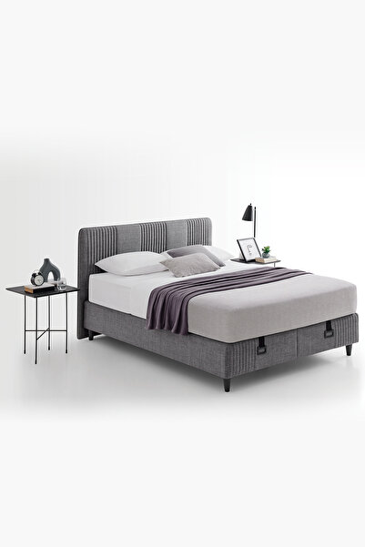 Yataş Wool Sense Baza Başlık 2'li Set - Koyu Gri