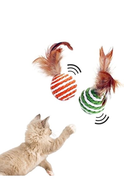 Tüylü Tezgah Kedi Sarmal Oyun Topu Tüylü Kedi Oyuncağı Sesli Kedi Oyuncağı 1 ...