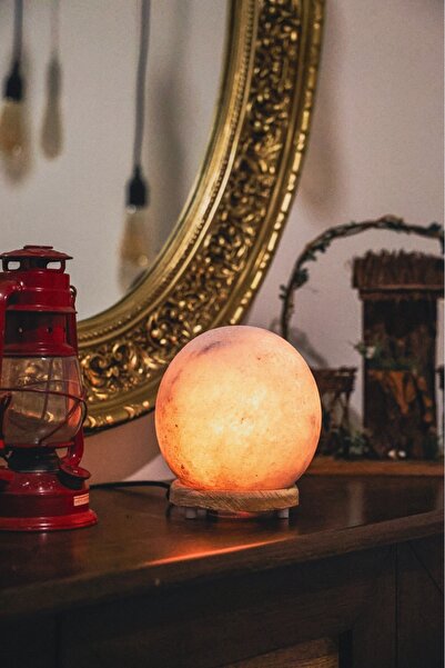 chankiri Çankırı Tuz Lambası Dolunay Model – Doğal Kaya Tuzu, Sağlıklı Işık 3,5-4 KG