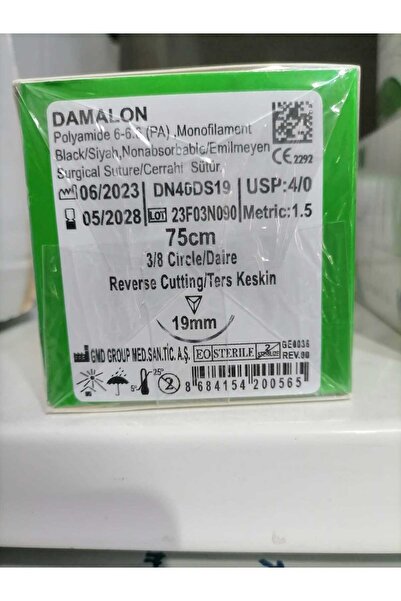 Emilmeyen Dikiş Ipi Damalon 4.0 Tersine Keskin