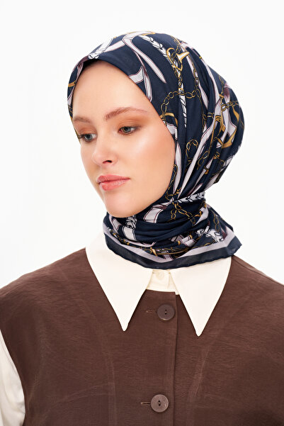 MOISCARF Chaine Eternelle Superior Soft Ланцюговий візерунок Квадратний шарф ...