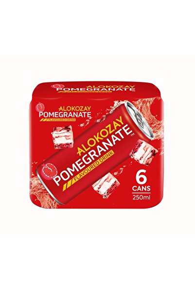 Alokozay مشروب بنكهة الرمان - 250 مل × عبوة من 6 علب