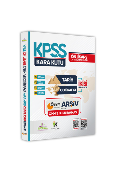 Karakutu Yayınları KPSS Önlisans-Ortaöğretim Tarih ve Coğrafyanın Kara Kutusu...