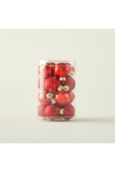 Bella Maison Christmas Yılbaşı Süsü 16'lı Kırmızı (3 cm)