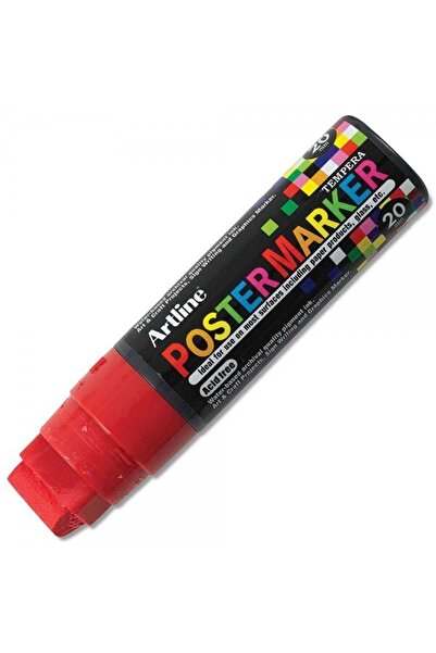 artline Poster Markörü Uç:20,0mm Kırmızı