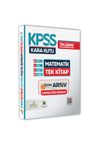 Karakutu Yayınları KPSS Önlisans-Ortaöğretim Matematik Kara Kutusu TEK KİTAP ...