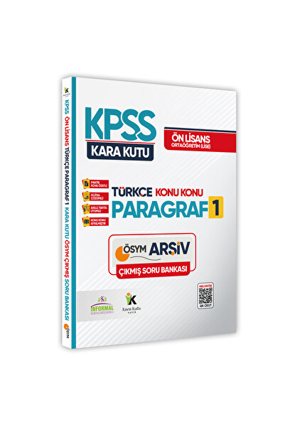 Karakutu Yayınları KPSS Önlisans/Ortaöğretim Türkçenin Kara Kutusu KONU KONU ...