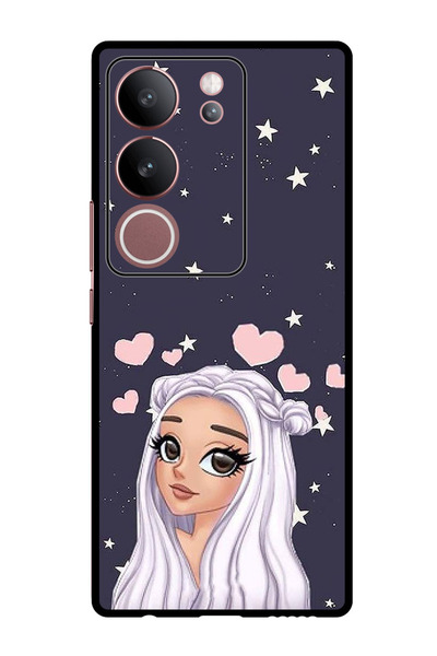 Theodor جراب واقٍ مضاد للخدش والصدمات لهاتف Vivo V29 - V29 Pro بخلفية نجمة الحب