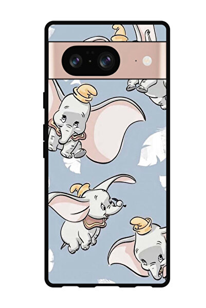Theodor جراب واقٍ مضاد للخدش والصدمات لهاتف Google Pixel 8 بتصميم فيل صغير طائر