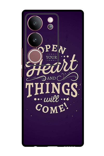 Theodor جراب واقٍ مضاد للخدش والصدمات لهاتف Vivo V29 - V29 Pro افتح قلبك