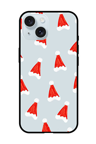 Theodor غطاء حماية مضاد للخدش والصدمات لهاتف iPhone 15 Plus برسومات قبعات عيد...