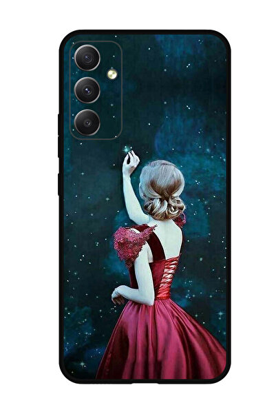 Theodor جراب واقٍ مضاد للخدش والصدمات لهاتف سامسونج جالاكسي M14، فتاة تلمس ال...