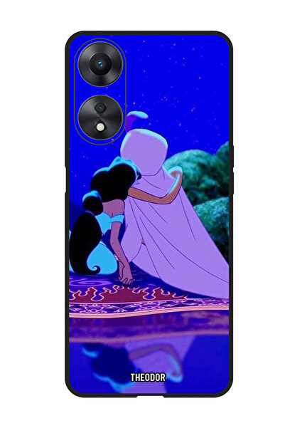 Theodor جراب حماية لهاتف Oppo A98 - رسوم متحركة لعلاء الدين وياسمين من مغامرات علاء الدين من إنتاج ديزني