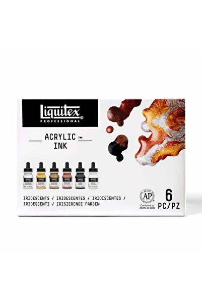 Liquitex Professional Akrilik Mürekkep set 6x30ml Metallic